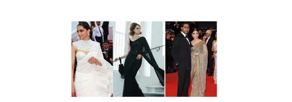 Red Carpet Saree Looks at Cannes