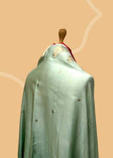 Patina Satin Dupatta with Parrot Motifs
