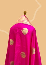 Rani Pink Anaarboota Katan Silk Dupatta