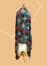 Plum & Wine Shaded Rangkat Georgette Dupatta