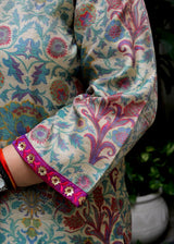 Printed Tissue Georgette Sharara Set