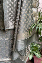 Olive Green Munga Cotton Suit Set