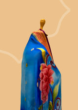 Shaded Blue Georgette Dupatta with Kangoora Motifs