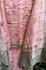 Candy Pink Bootidar Chanderi Suit Set