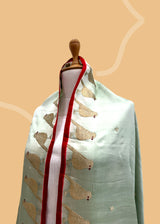 Patina Satin Dupatta with Parrot Motifs