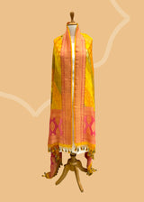 Haldi Rangkaat Georgette Dupatta