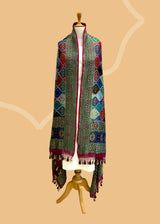 Plum & Wine Shaded Rangkat Georgette Dupatta