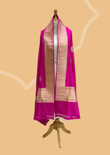 Rani Pink Anaarboota Katan Silk Dupatta