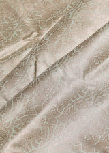 Sage green thaan with ornamental weave
