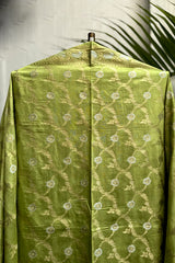 Parrot Green Munga Cotton Suit Set