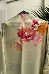 Vanilla Crape Silk Suit Set