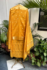 Mustard Yellow Munga Cotton Suit Set