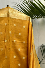 Mustard Yellow Munga Cotton Suit Set