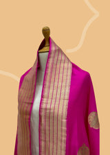 Rani Pink Anaarboota Katan Silk Dupatta