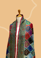 Plum & Wine Shaded Rangkat Georgette Dupatta