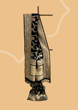 Black Floral Jangla Soft Silk Saree