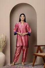 Rani Pink Brocade Coord Set