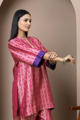 Rani Pink Brocade Coord Set