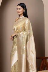 Sage Green Tissue Silk Saree