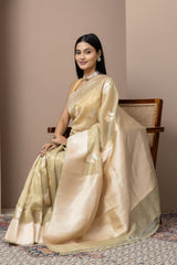 Sage Green Tissue Silk Saree