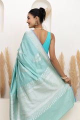 Sky Blue Ektaara Soft Silk Saree