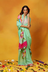 Glide in Gladiolus Chiffon Saree