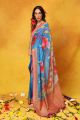 Call Me Bluebell Georgette Saree