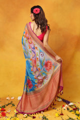 Call Me Bluebell Georgette Saree