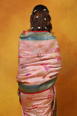 Pick Me Peony Tussar Georgette Saree