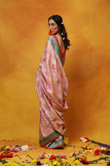 Pick Me Peony Tussar Georgette Saree