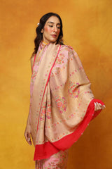Kiss of Cherry Blossom Georgette Saree
