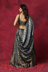 Pretty in Petunia Moonga Lehenga