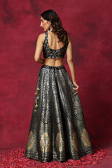 Pretty in Petunia Moonga Lehenga