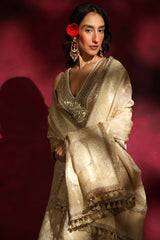 Mood for Marigold Tissue Lehenga