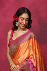 Cama Cama Camellia  SIlk Saree
