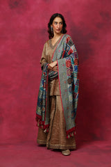 Pop of Poppy Tissue Dupatta