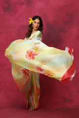 Envy Me Zinnia Chiffon Saree