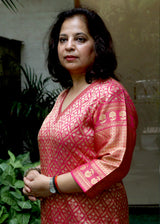 Rani Pink Brocade Silk Sharara Set