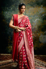 Shobhaa Dé in our Prussian Roulette Saree