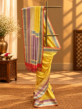 Jewel Tone Kadhwa Ektara Silk Saree