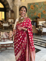Shobhaa Dé in our Prussian Roulette Saree