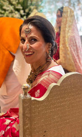 Shobhaa Dé in our Prussian Roulette Saree