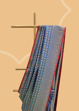 Royal Blure Brocade Silk Pure Benarasi Saree