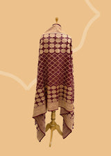 Wine georgette dupatta