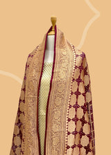 Wine georgette dupatta