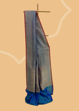 Royal Blure Brocade Silk Pure Benarasi Saree
