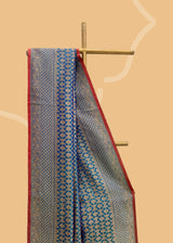 Royal Blure Brocade Silk Pure Benarasi Saree