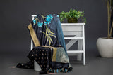 Midnight Bloom Dupatta