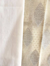 Off White Chanderi Suit Set 11