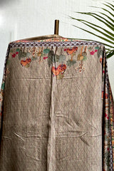 Walnut Brown Bootidar Chanderi Suit Set